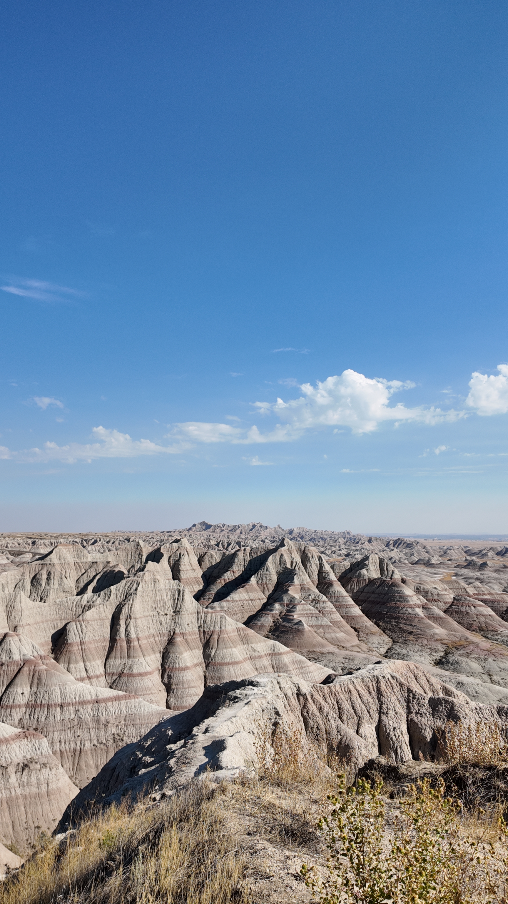 The incredible markings of The Badlands. This incredible landscape once used to be underwater thousands of years ago.